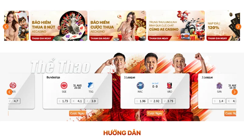 Vô số ưu đãi hấp dẫn luôn chờ đón bet thủ AE888